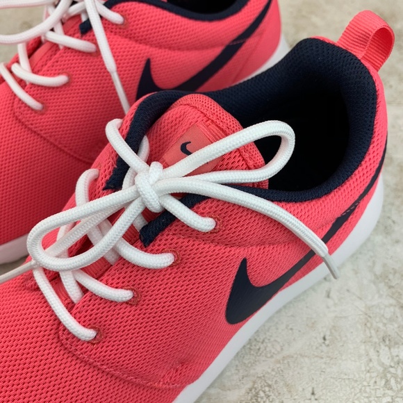 NIKE — Women's Coral Pink Roshe One Running Shoes - Picture 4 of 8